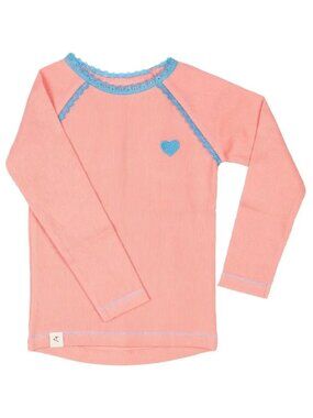 Alba of Denmark Organic Cotton Ribbed Pink Long Sleeve Top | Size 9-12M